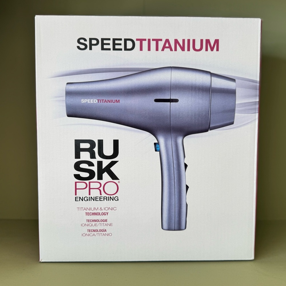 Rusk Speed Titanium Hair Dryer - Silver